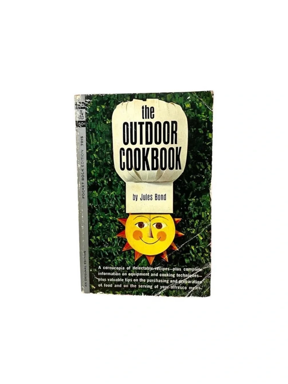 The Outdoor Cookbook Jules Bond 1963 1st Printing Vintage Pocket Book Recipes PB